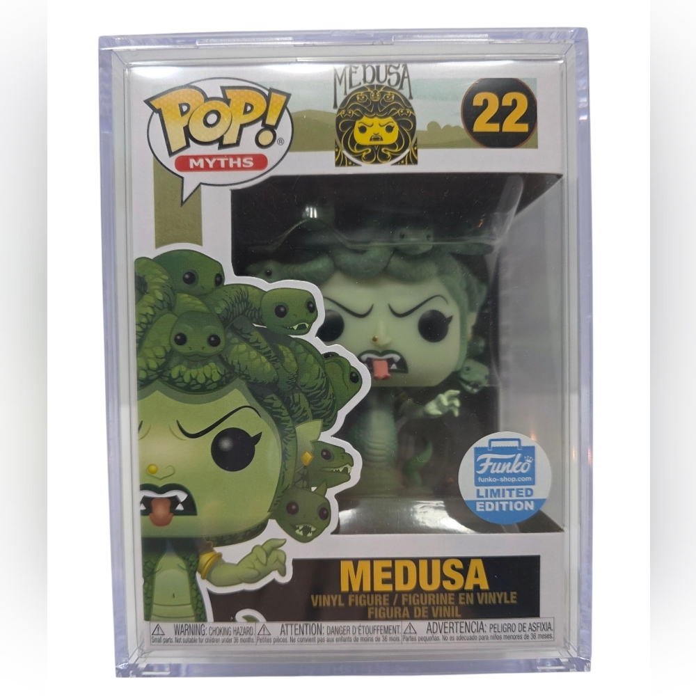 Funko Pop 22 Myths Medusa Vinyl Figure Funko Shop Limited Edition With Protector